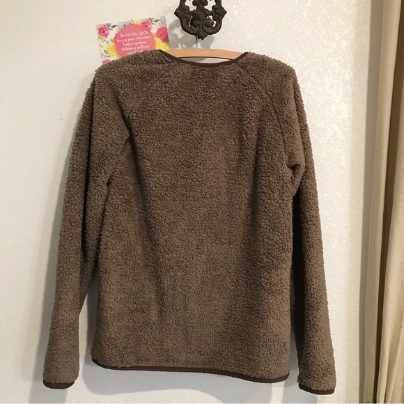 Patagonia Woman’s Brown Classic Retro Slip on Sweatshirt Sz M - Picture 8 of 12